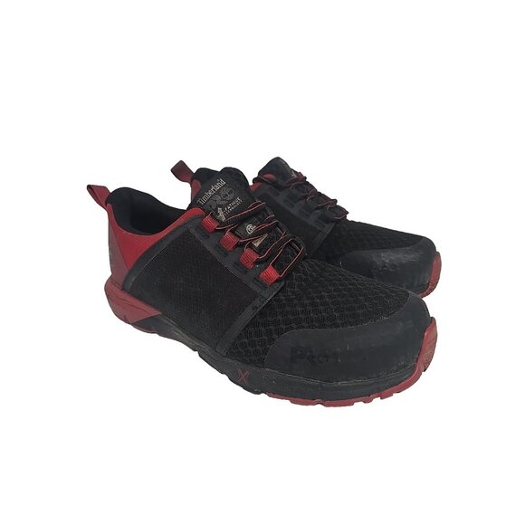 Timberland PRO Other - Timberland PRO Men's Radius Comp. Toe Work Shoes A29C6 Black/Red Size 8W
